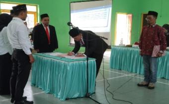 Panwaslu Kecamatan Rembang Lantik 12 Pengawas Desa/Kelurahan