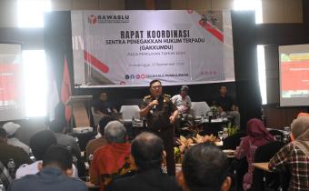 Perkuat Kapasitas Penanganan Pelanggaran Panwascam, Bawaslu Purbalingga Adakan Rakor Gakkumdu