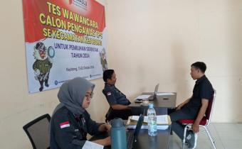 Seleksi Wawancara Calon PTPS, Panwaslucam Kejobong Tekankan Integritas Dan Netralitas