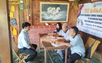 Panwaslu Padamara Gelar Tes Wawancara Calon Pengawas TPS untuk Pemilu Serentak 2024