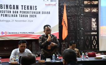 Bawaslu Purbalingga Gelar Bimtek Pemungutan dan Penghitungan Suara 2024