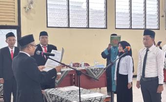 Panwaslu Kecamatan Kalimanah Lantik Pengawas TPS untuk Pemilihan Serentak 2024