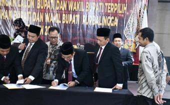 Bawaslu Purbalingga Awasi Pleno Penetapan Pasangan Calon Bupati-Wakil Bupati Terpilih