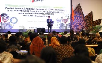 Bawaslu Purbalingga Ikuti Rapat Koordinasi Evaluasi Pengawasan Pemilu 2024 di Jawa Tengah