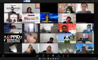 Bawaslu Purbalingga Ikuti Rapat Tindak Lanjut Evaluasi Website PPID Terintegrasi 