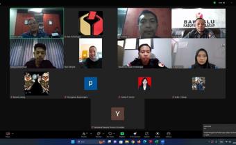 Ikuti Rapat Daring, Bawaslu Purbalingga Sampaikan Rencanakan Kegiatan Non-Tahapan Pada Bawaslu Jateng