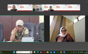 Bawaslu Purbalingga Ikuti Diskusi Kajian Yuridis Empiris PSU Gorontalo Utara Yang Diselenggarakan Bawaslu Jawa Tengah
