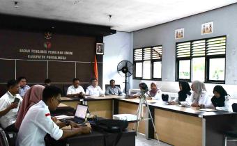 Bawaslu Purbalingga Ikuti Rapat Persiapan Penguatan Kelembagaan se-Jawa Tengah  