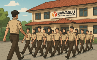 CPNS Bawaslu Purbalingga Laksanakan Pembelajaran Asynchronous Bela Negara