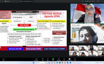 CPNS Bawaslu Kabupaten Purbalingga Ikuti Latsar Agenda Sikap dan Perilaku Bela Negara