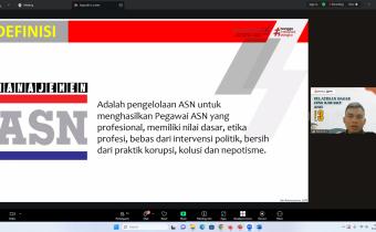 CPNS Purbalingga Ikuti Pelatihan Dasar secara Virtual, Fokus Manajemen ASN dan Profesionalisme  