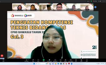 CPNS Bawaslu Purbalingga Ikuti Penguatan Kompetensi Bertema Layanan Advokasi Hukum