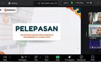 Tiga CPNS Bawaslu Purbalingga Ikuti Pelepasan Latsar CPNS Bawaslu RI Gelombang III Tahun 2025