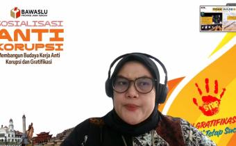 Bawaslu Purbalingga Ikuti Sosialisasi Anti-Korupsi Bersama KPK