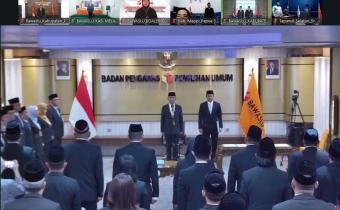 Bawaslu Lantik 298 Pejabat Baru, Siap Hadapi Tahapan Pemilu 2029