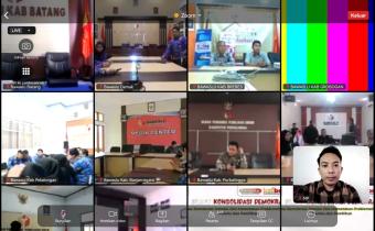 Jajaran ASN Bawaslu Purbalingga Ikuti Rapat Manajemen Cuti ASN