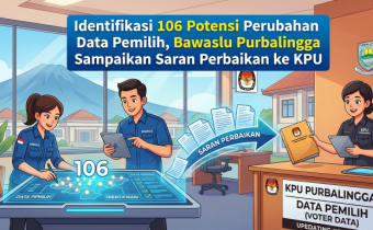 Identifikasi 106 Potensi Perubahan Data Pemilih, Bawaslu Purbalingga Sampaikan Saran Perbaikan ke KPU