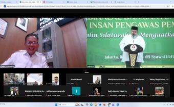 Jalin Silaturahmi, Bawaslu Purbalingga Ikuti Halal Bihalal Dan Konsolidasi Nasional Secara Daring