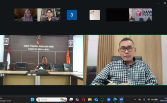 Bawaslu Purbalingga Perkuat Sinergi Pencegahan Dalam Rapat Konsolidasi Daring Se-Jawa Tengah