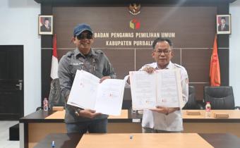 Perkuat Pendidikan Politik, Bawaslu Purbalingga dan IJTI Banyumas Raya Teken MoU Publikasi Pengawasan