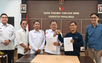 Perkuat Sinergi Pengawasan Pemilu, Bawaslu Purbalingga dan PWI Teken MoU Kerja Sama Kelembagaan