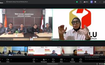 Bawaslu Purbalingga Ikuti Zoom Meeting Sosialisasi Regulasi