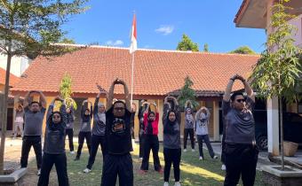 Bawaslu Purbalingga Gelar Jumat Sehati, Jaga Kebugaran Jasmani dan Rohani Pegawai Lewat Senam Bersama